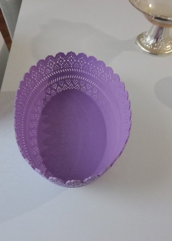 Mor Bohem Tarzı Delikli Dekoratif Tabak - Görsel 12