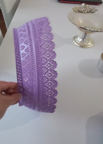 Mor Bohem Tarzı Delikli Dekoratif Tabak - Görsel 16