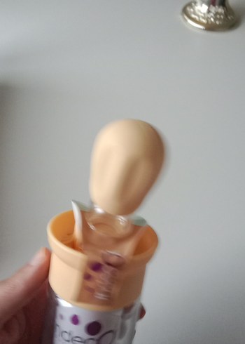 Bej Bebek Biberonu Silikon Uçlu - Görsel 5