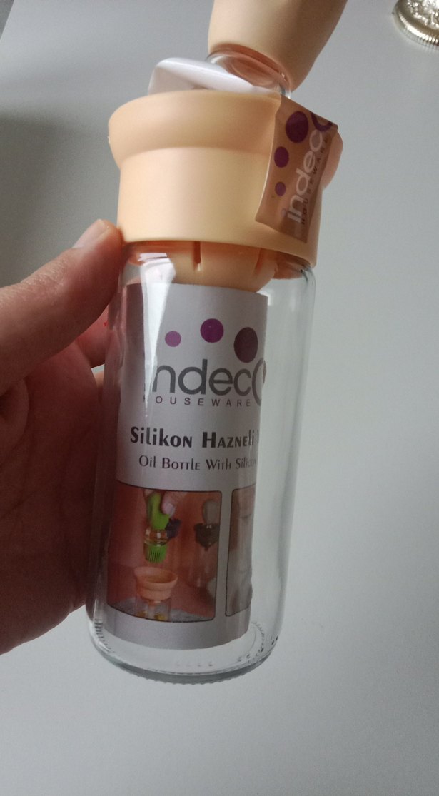 Bej Bebek Biberonu Silikon Uçlu - Görsel 3