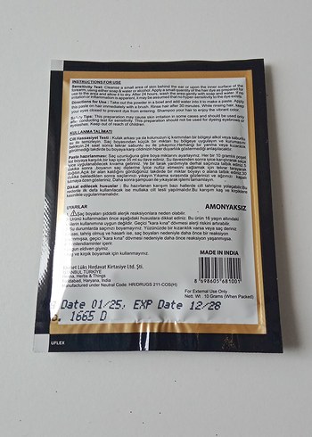 HENNA VALS Siyah Saç Boyası - Görsel 11