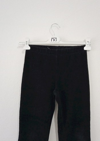 Kız Siyah Kot Tayt Kemerli - Görsel 9