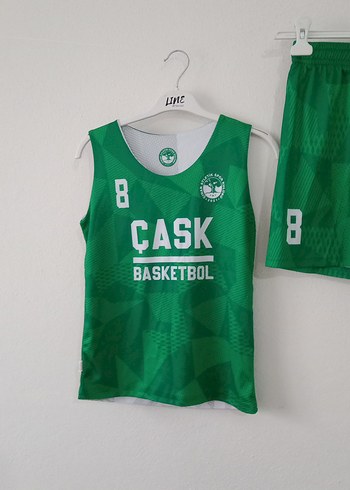 Yeşil Erkek Basketbol Atlet ve Şort Takımı - Görsel 4