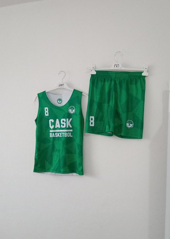 Yeşil Erkek Basketbol Atlet ve Şort Takımı - Görsel 13