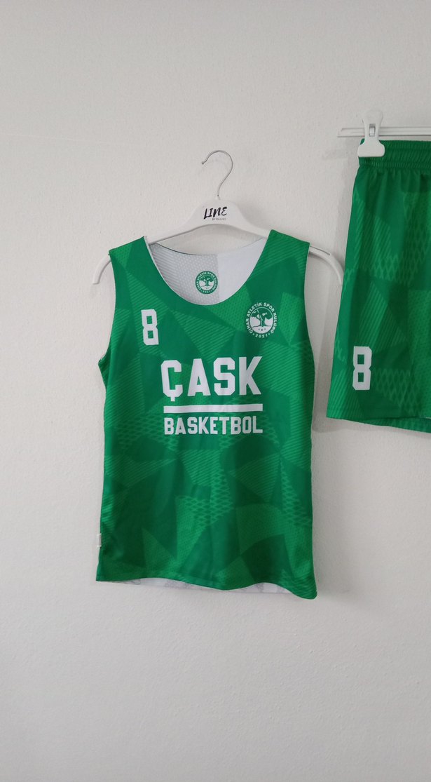 Yeşil Erkek Basketbol Atlet ve Şort Takımı - Görsel 4
