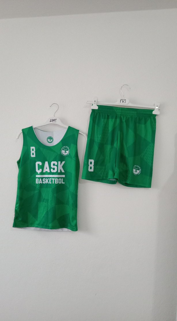 Yeşil Erkek Basketbol Atlet ve Şort Takımı - Görsel 3