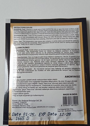 Henna Vals Siyah Saç Boyası - Görsel 12