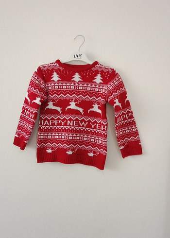 Kırmızı Erkek Çocuk Örgü Kazak - Görsel 11