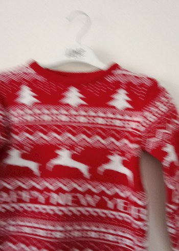 Kırmızı Erkek Çocuk Örgü Kazak - Görsel 8