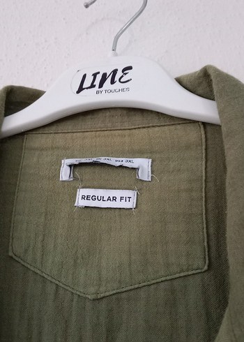 Erkek Keten Haki Kısa Kollu Gömlek - Görsel 10