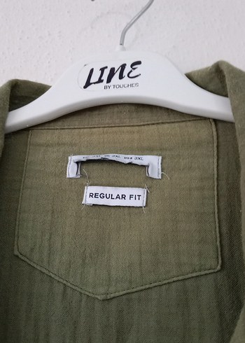 Erkek Keten Haki Kısa Kollu Gömlek - Görsel 9