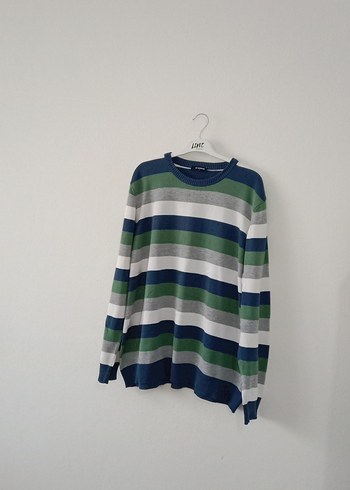 Çizgili Erkek Çocuk Uzun Kollu Triko Kazak - Görsel 15