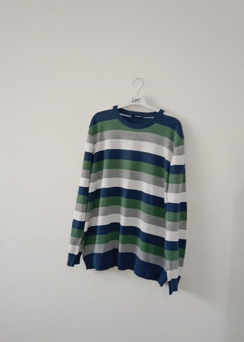 Çizgili Erkek Çocuk Uzun Kollu Triko Kazak - Görsel 16