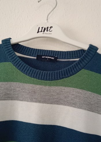 Çizgili Erkek Çocuk Uzun Kollu Triko Kazak - Görsel 12