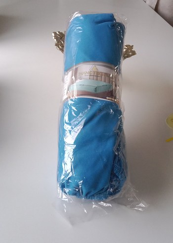 Turkuaz Düz Lastikli Çarşaf - Görsel 11