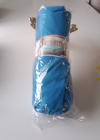 Turkuaz Düz Lastikli Çarşaf - Görsel 13