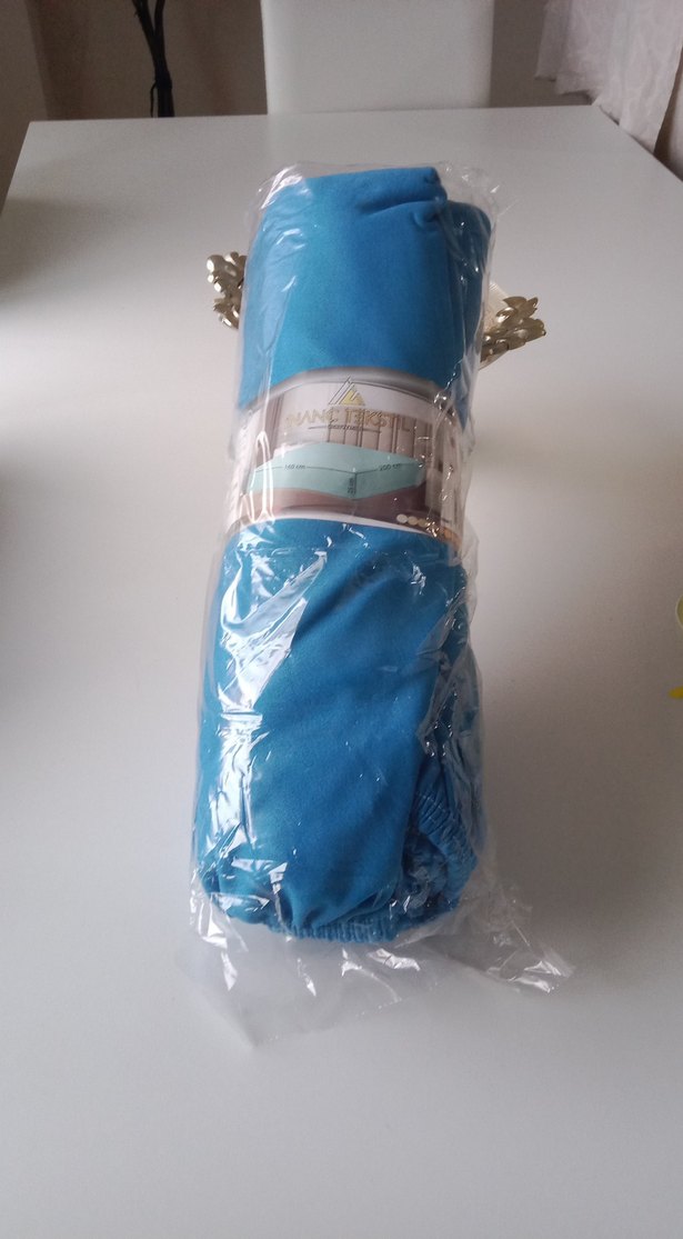 Turkuaz Düz Lastikli Çarşaf - Görsel 2