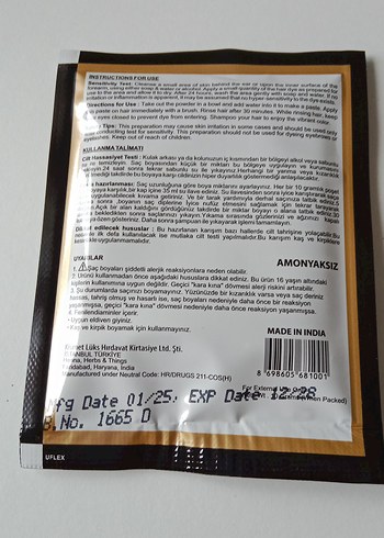 Henna Vals Siyah Saç Boyası - Görsel 8