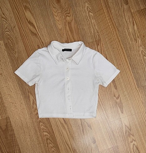 polo yaka crop tshirt