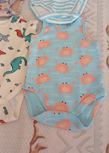 Pamuklu Erkek Bebek Kolsuz ZIBINLAR - Görsel 2