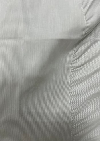 Diğer Gri Kısa Kollu Düğmeli Keten Gömlek