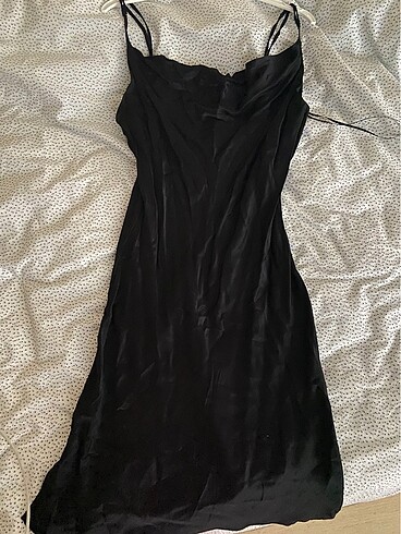 Bershka Saten Mini Elbise