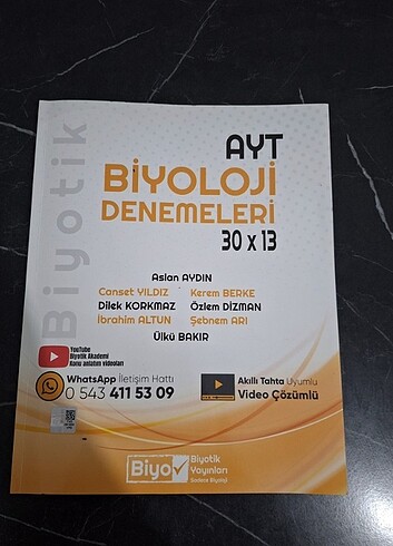  AYT BİYOLOJİ 