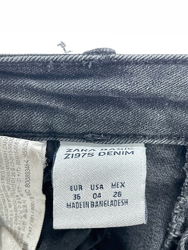 36 Beden siyah Renk Zara Jean / Kot %70 İndirimli.