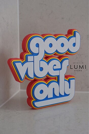  Beden Good Vibes Only Dekoratif Aksesuar