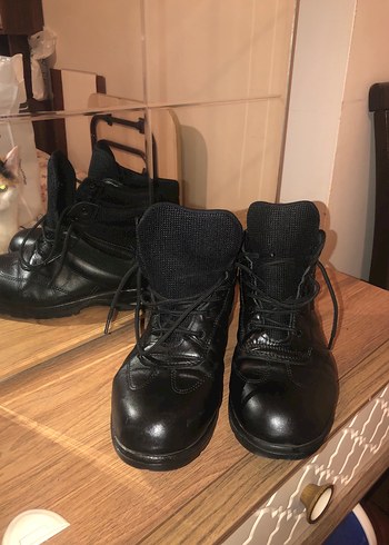 Siyah Deri Erkek Günlük Sokak Tarzı Bot - Görsel 2