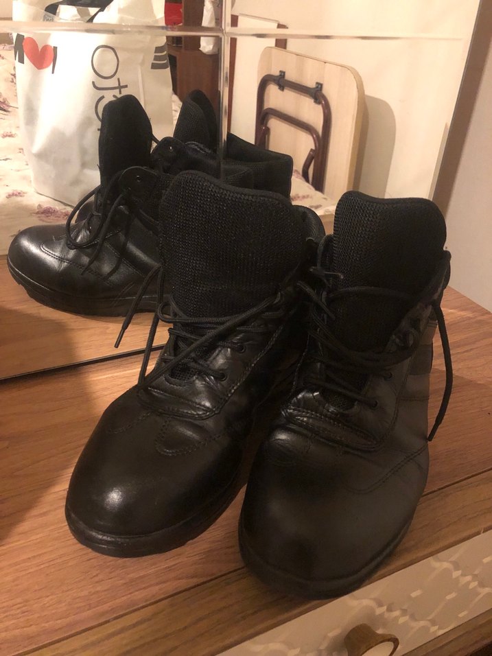 Siyah Deri Erkek Günlük Sokak Tarzı Bot - Görsel 4