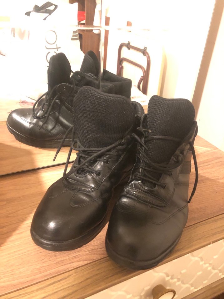 Siyah Deri Erkek Günlük Sokak Tarzı Bot - Görsel 5