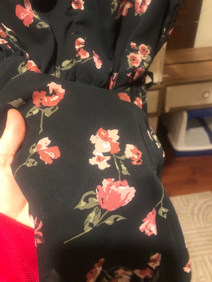 Çiçekli Kadın Elbise - Görsel 4