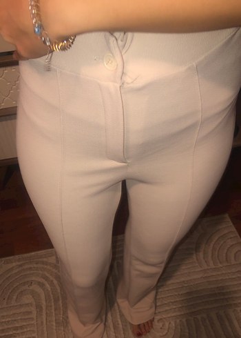 Bej Kadın Kumaş Pantolon - Görsel 3