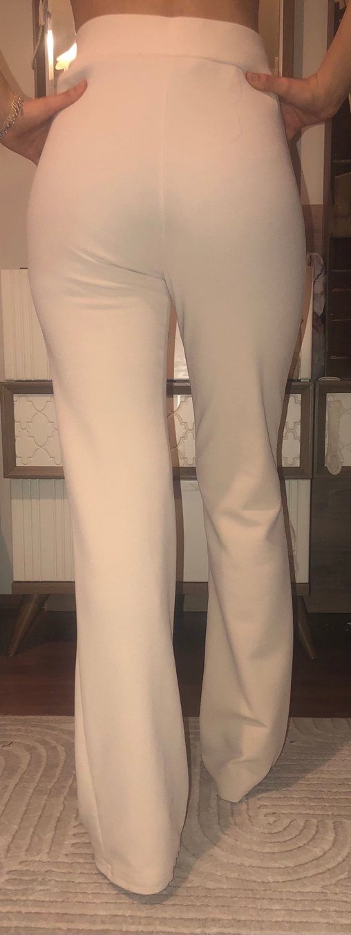 Bej Kadın Kumaş Pantolon - Görsel 2