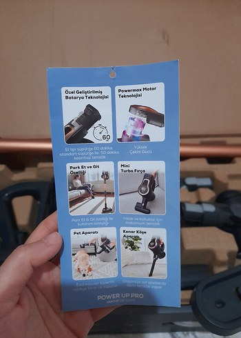 KARACA Vantuz şarjlı dikey Süpürge - Görsel 10