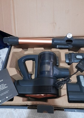 KARACA Şarjlı Kablosuz Elektrikli Süpürge Siyah - Görsel 13