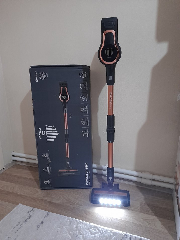 KARACA Şarjlı Kablosuz Elektrikli Süpürge Siyah - Görsel 2