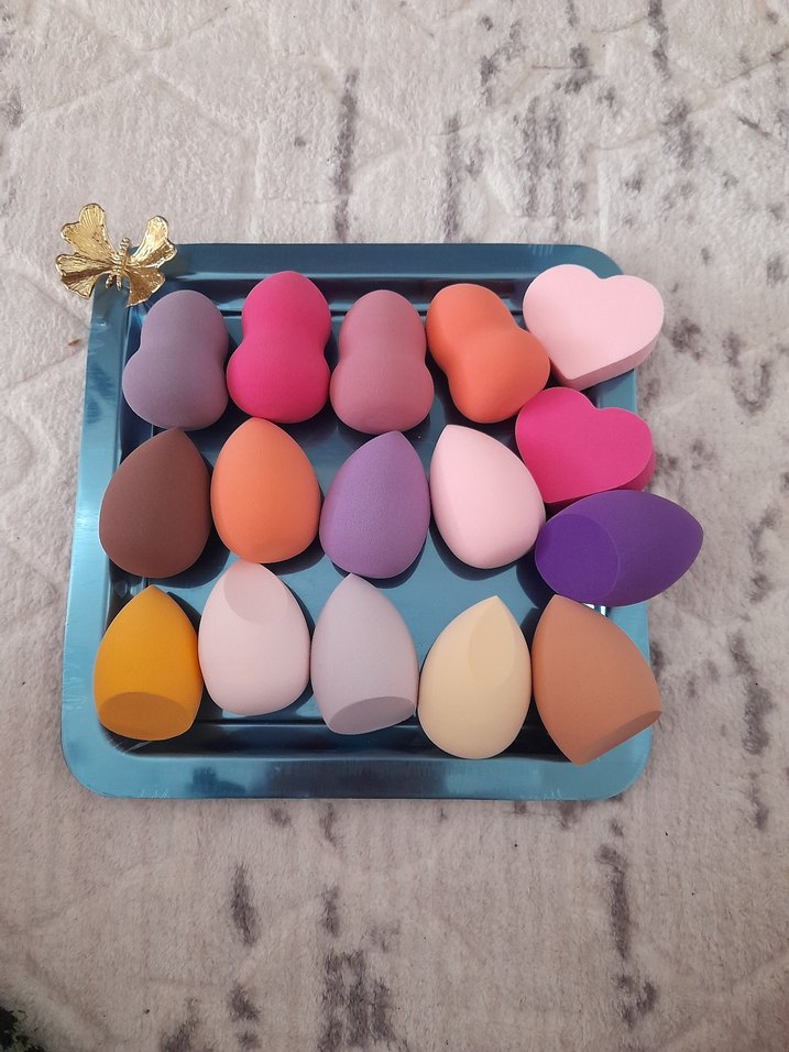 Pastel Renkli Çoklu Makyaj Süngeri - Görsel 3