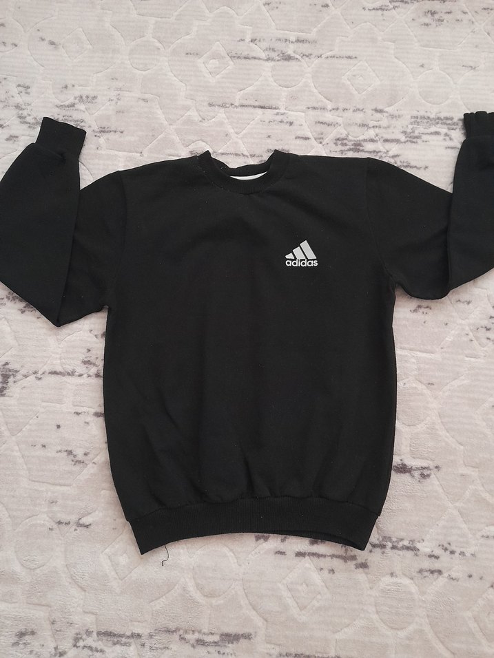 Adidas Siyah Oversize Sweatshirt - Görsel 2