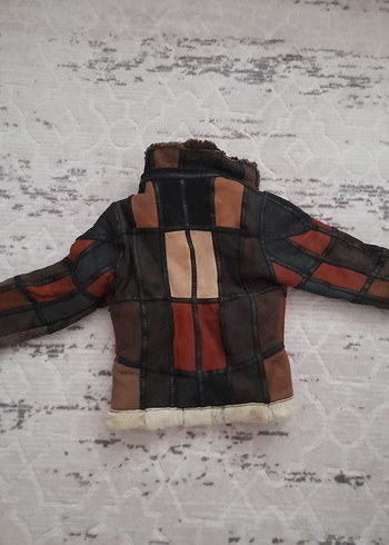 Kürklü Kahverengi erkek çocuk Mont - Görsel 5