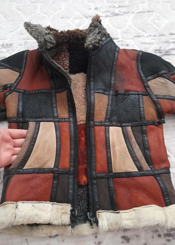 Kürklü Kahverengi erkek çocuk Mont - Görsel 3