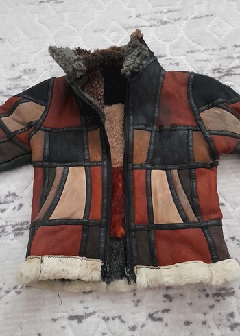 Kürklü Kahverengi erkek çocuk Mont - Görsel 2