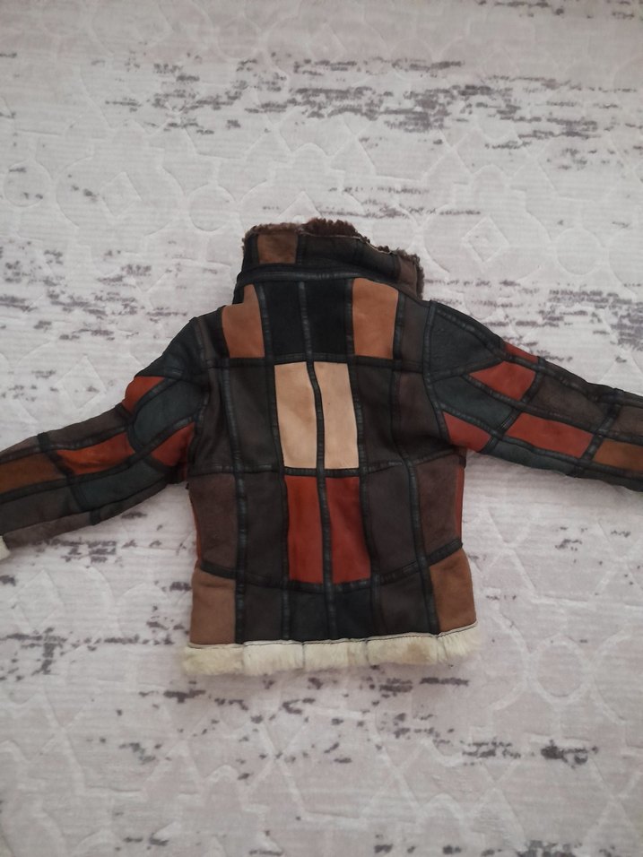 Kürklü Kahverengi erkek çocuk Mont - Görsel 5