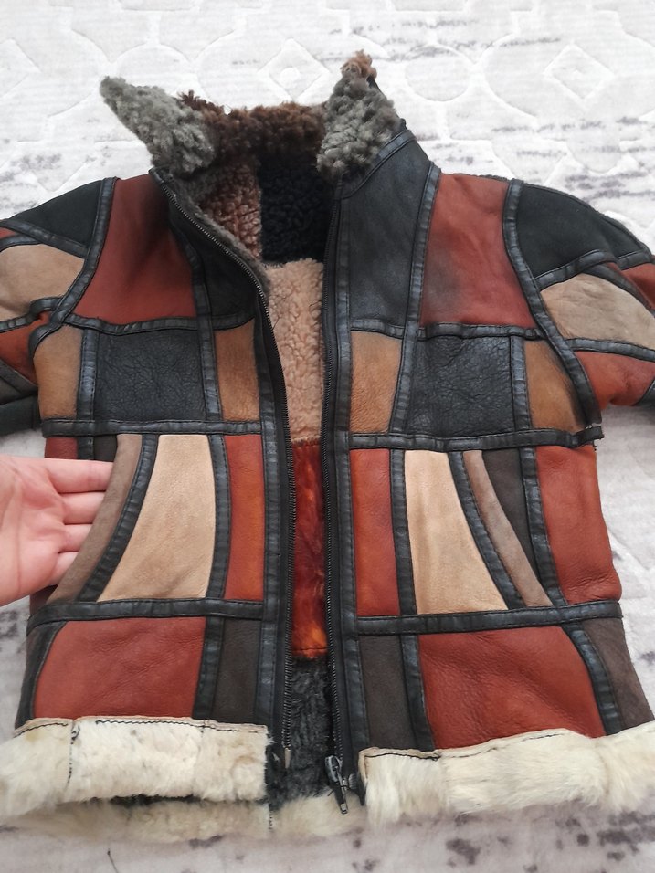 Kürklü Kahverengi erkek çocuk Mont - Görsel 3