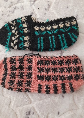 37 Beden Çocuk Örgü Sıcak Terlikler