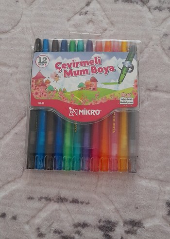 Mikro 12 Renk Çevirmeli Mum Boya