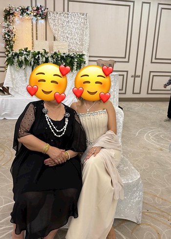 Straplez Payetli Uzun Abiye Elbise - Görsel 3