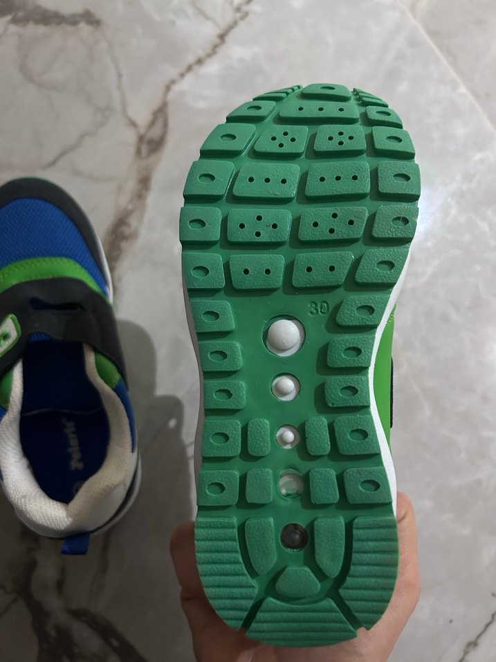 Erkek Çocuk Renkli Sneakers Velcro Bantlı - Görsel 2