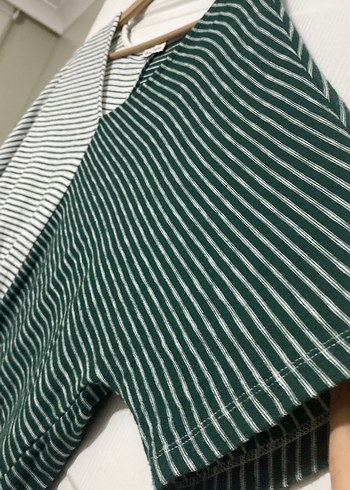 Çizgili, Kısa Kollu Hamile Tişörtü - Görsel 4